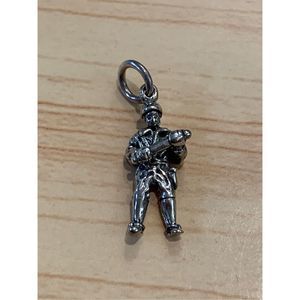 .925 Policeman Military Sterling Silver Jewelry Charm